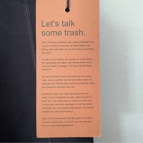 Girlfriend Collective Biker Shorts Stretch Recycled Polyester Spandex Athletic - Picture 5 of 9